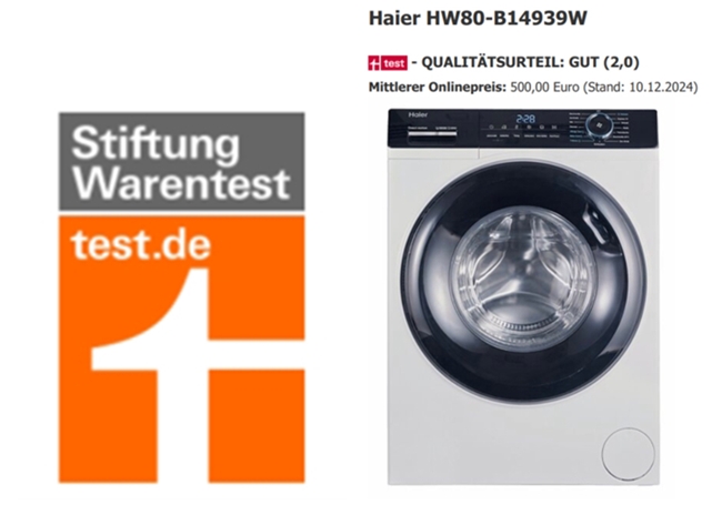 ro3系列洗衣机获德国StiWa最高评价爱游戏app体育唯一中国品牌！海尔I-P(图1)