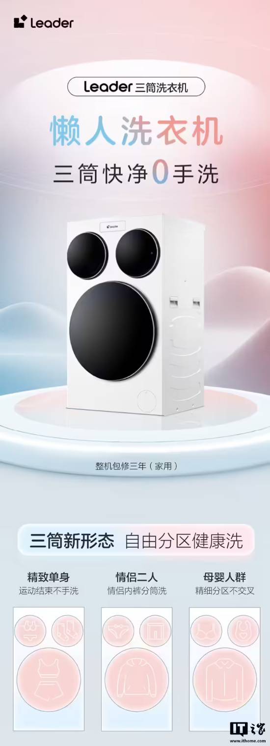 是手洗吗？海尔首批懒人洗衣机下线爱游戏ayx网站你的内衣和袜子